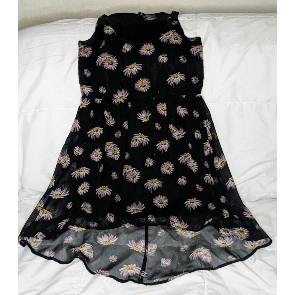O'Neill Juniors Womens S small black floral Dress